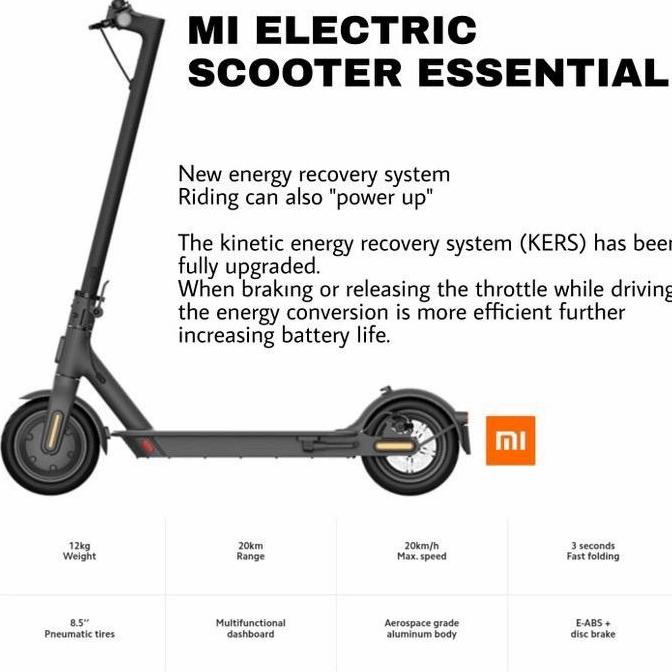 XIAOMI ELECTRIC SCOOTER ESSENTIAL - Mi Kick Skuter Elektrik
