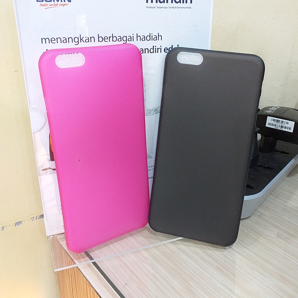 Case Iphone 6 Plus Casing Polos Transparan Berwarna Cantik dan Slim