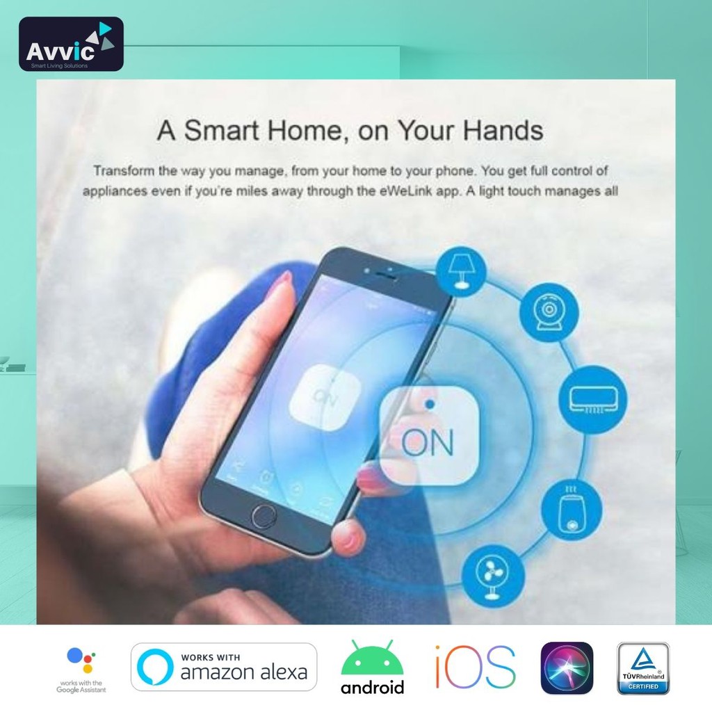 Sonoff Basic R2 1Gang/Channel -WiFi Smart Switch -Saklar Pintar IoT Saklar Pintar Otomatis Nirkabel