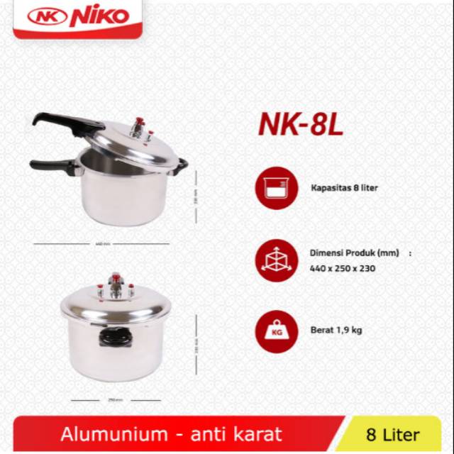 Presto Niko 8 Liter 8L