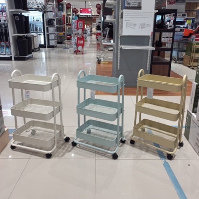 TROLLY DAPUR 3 TINGKAT BESI BY ACE HARDWARE