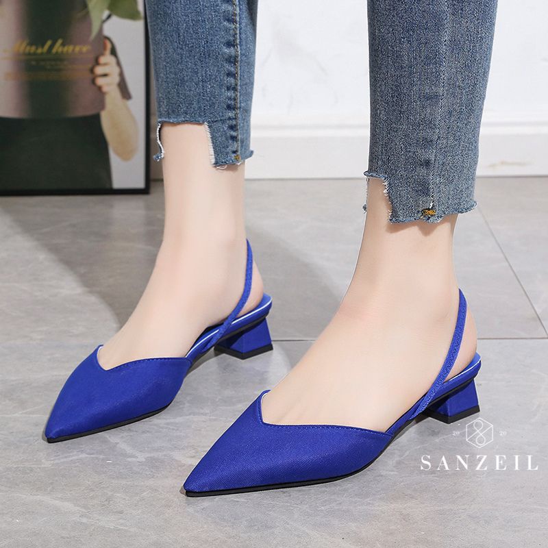 Sendal Wanita GO28 Import Sandal Tali Belakang Klasik Story