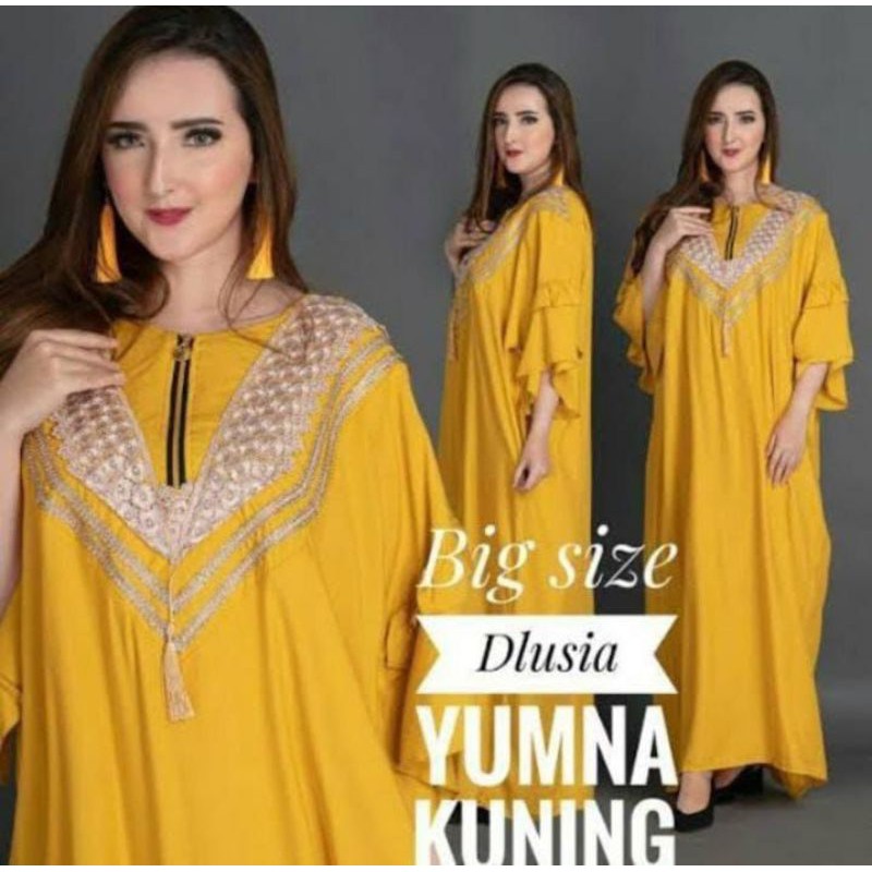 [12.12] DASTER ARAB JUMBO LD 140 CM Yumna BIG SIZE Renda Polos Daster busui daster bumil/bc