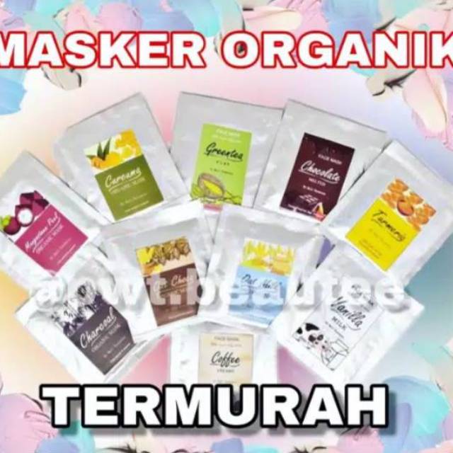 Masker Organik Cantik / Masker Organik Harga Grosir