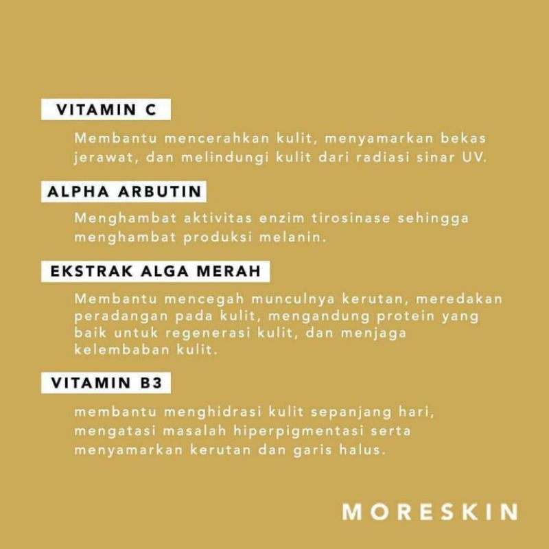 MORESKIN SOFT & WHITE // MORESKIN NASA// PRODUK HERBAL NASA