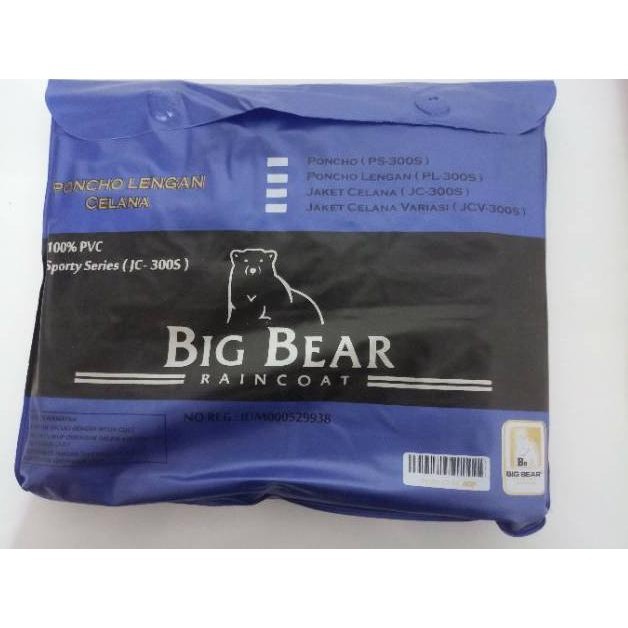 Jas Hujan Ponco Lengan Celana Big Bear