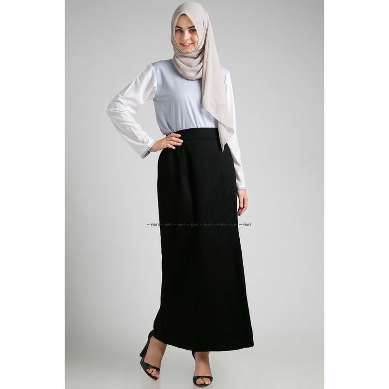 Aulia - Rok Scuba Premium Panjang Line A//Rok Span Scuba Line A Premium