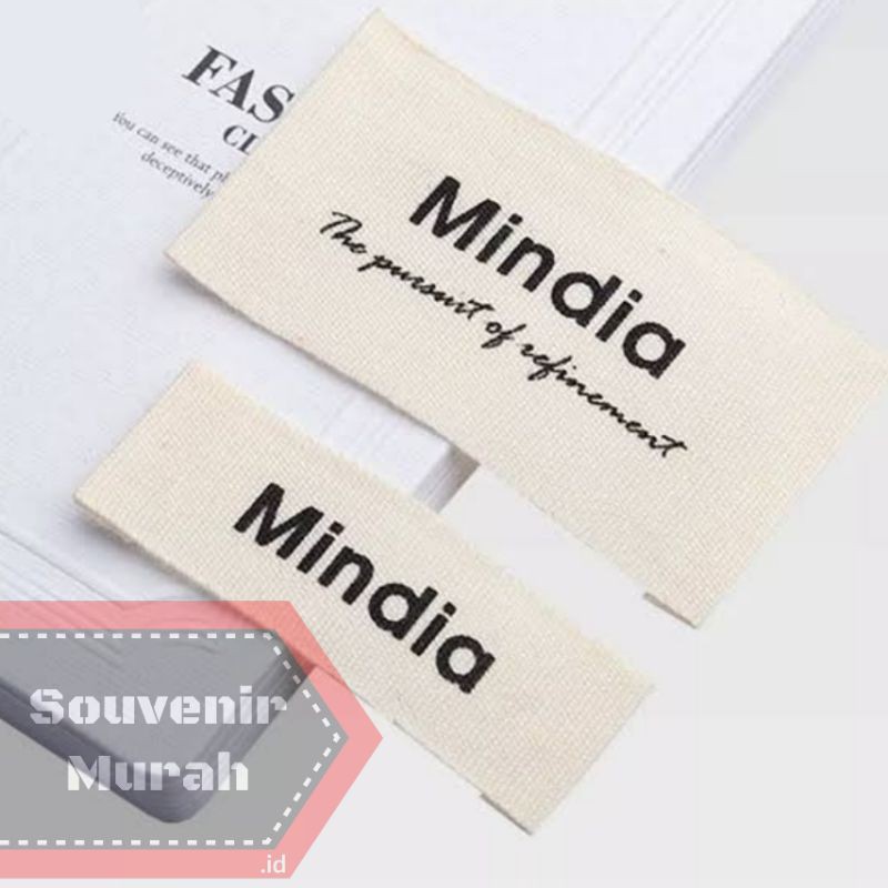 Label Hijab Label Woven Bahan Katun Free Desain Shopee Indonesia