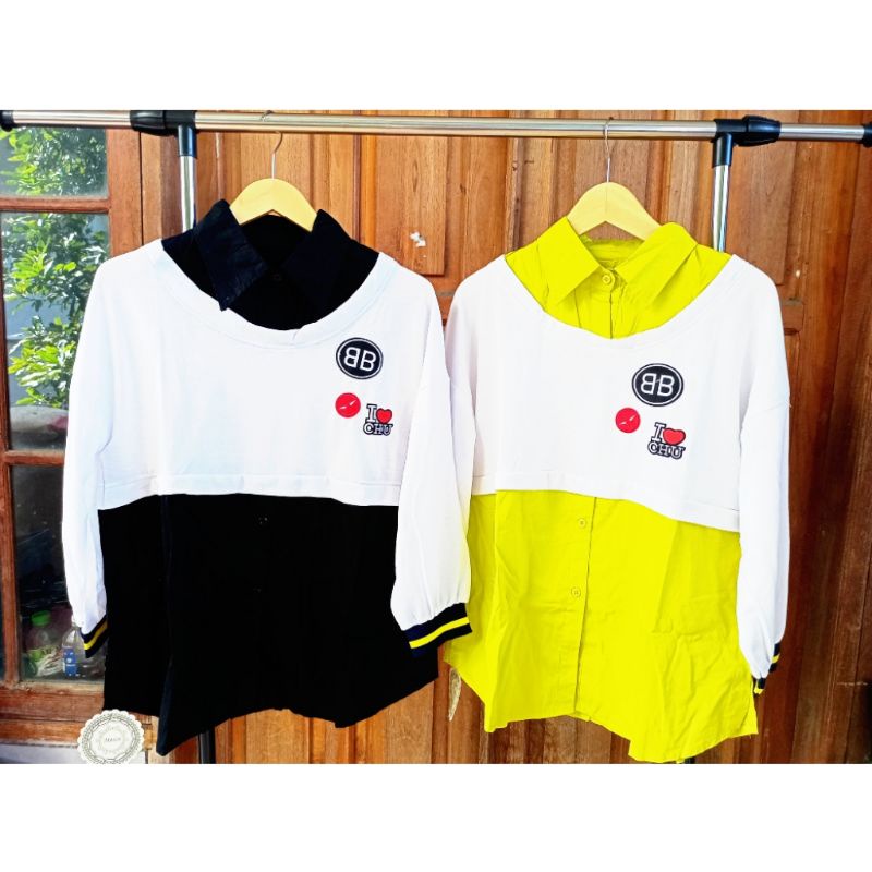 kemeja blouse tunik MOSCOW import premium wanita