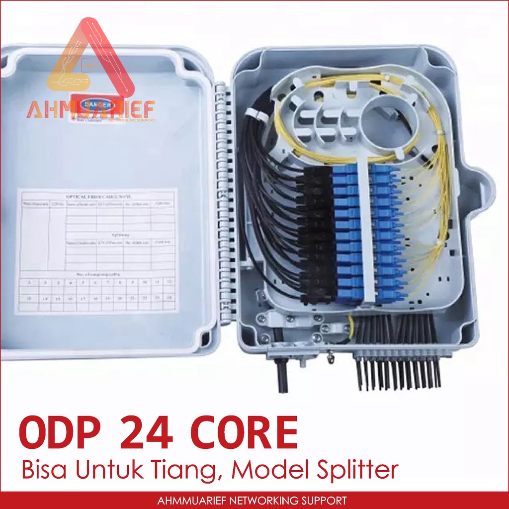 ODP FDB ODB 24 Core Model Adapter Splitter Pole Tiang Fiber Optik Box Kotak Fiber Optic Kosongan