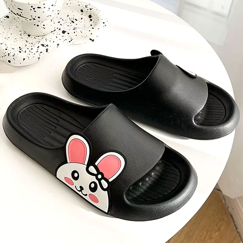 Sandal Karet Wanita Dewasa Karakter Kelinci / Sandal Karet Wanita Gaya Korea Motif Rabbit