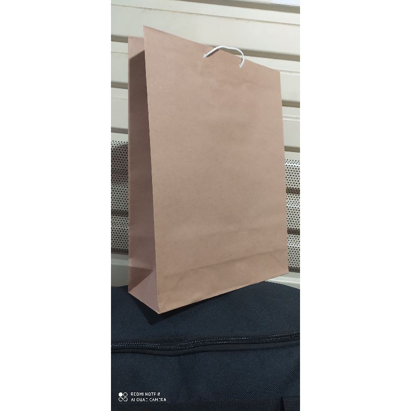 

paper bag xl polos coklat tali kurl isi 12 pcs terlaris dan termurah