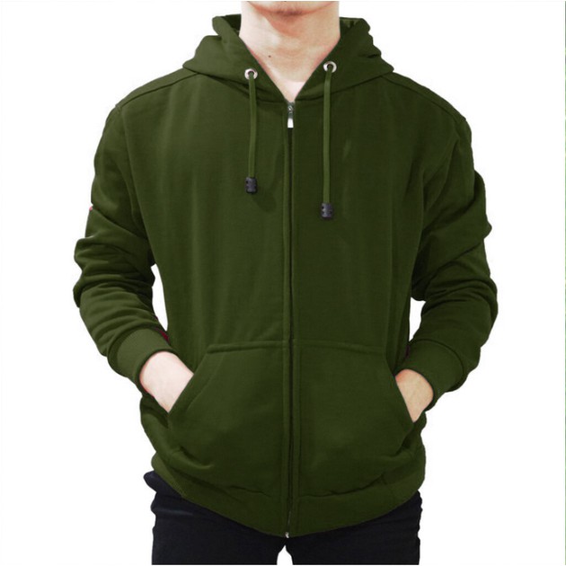 sweater hoodie pria JAKET ZIPPER HOODIE POLOS PRIA WANITA MURAH denshop