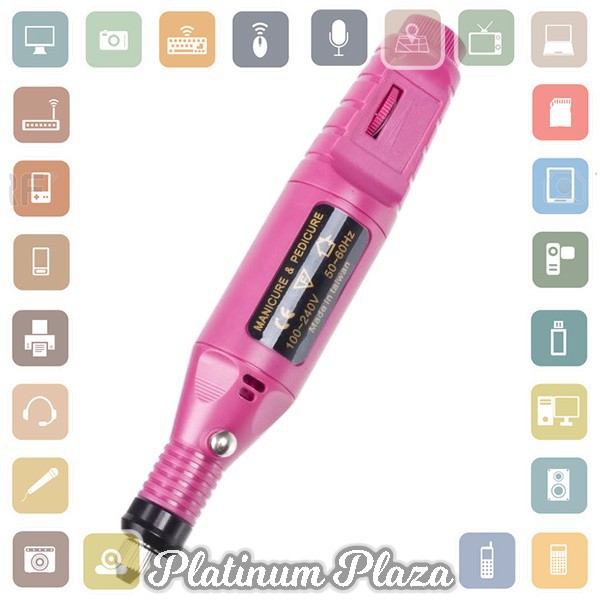 Biutte.co Electric Nail Manicure Pedicure Device / Alat Perawatan Kuku - JMD-100 - Pink`7FC6CH-