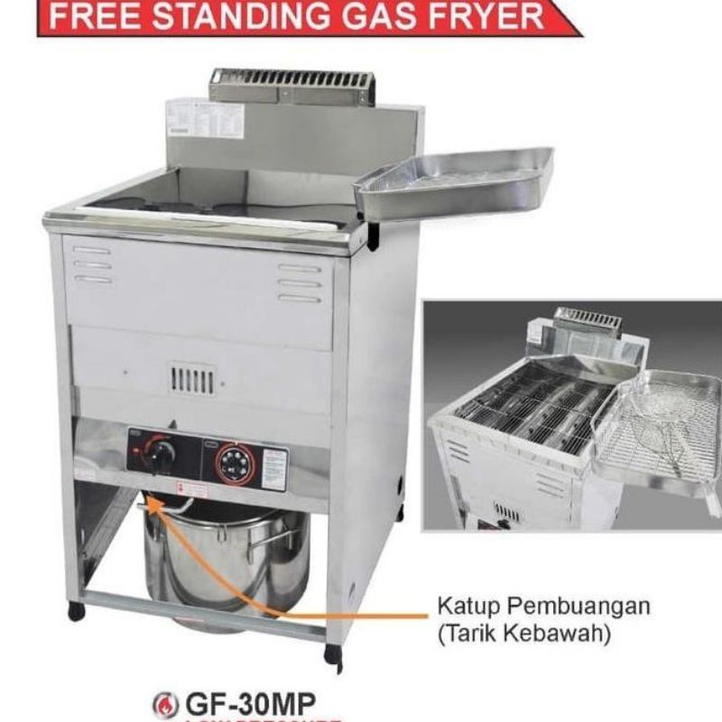 GETRA GF-30MP (Deep Fryer) Free Standing Gas Deep Fryer GETRA