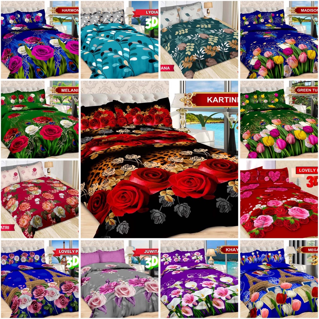 SPREI / SEPRAI BONITA 3D DISPERSE 160x200 QUEEN SIZE 160