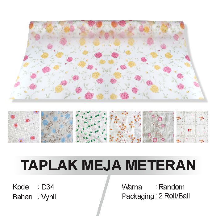 ESGE Taplak Meja Meteran - Taplak Meja Makan Meteran Import HighQuality Anti Air