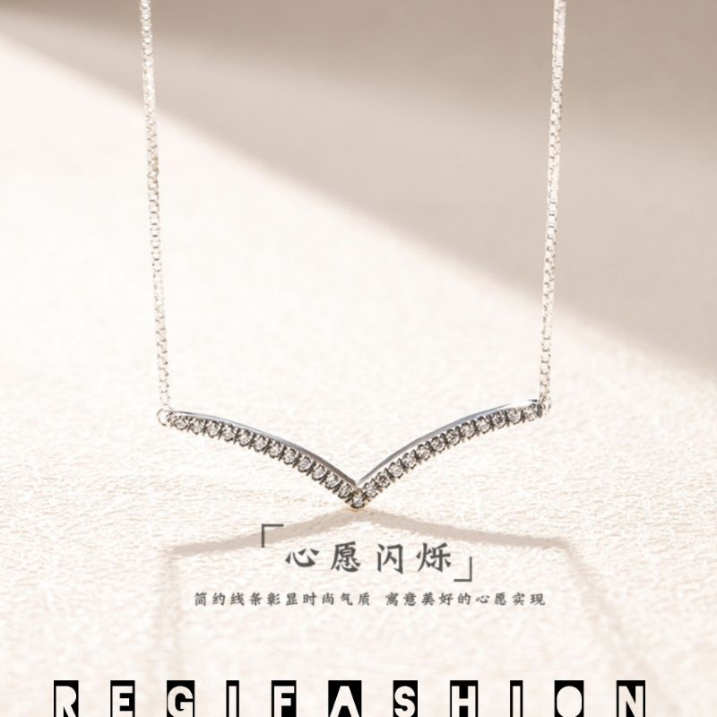 Kalung Fuji Kalung Wanita Korea Terbaru Kalung Titanium Asli Anti Karat Tidak Luntur