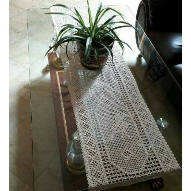 Taplak meja rajutan lover panjang/Runner