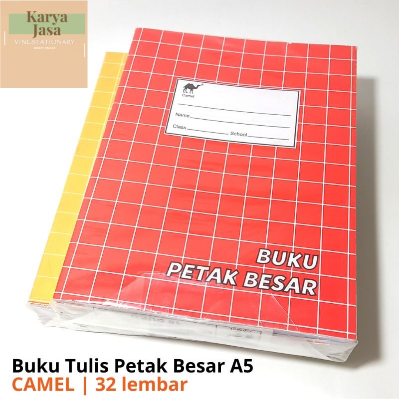 

Camel Buku Tulis Petak Besar Isi 32 Lembar Buku Tulis Anak TK