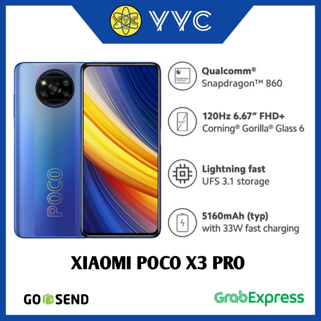 HP Xiaomi Poco X3 Pro 8/256GB & 6/128GB Garansi Resmi TAM