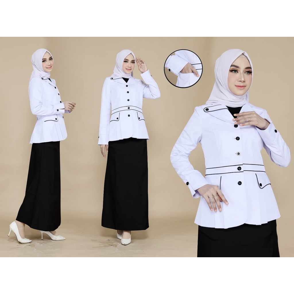 Baju dinas hitam putih asn baju asn seragam dinas asn hitam putih
