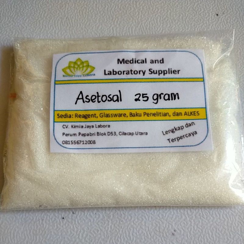 Jual Asam Asetil Salisilatasetosal 25 G Indonesiashopee Indonesia 9993