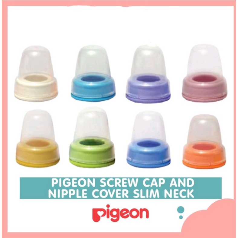 Botol Dot Susu &amp; Tutup Botol Pigeon Standar Neck Bayi Original Pigeon