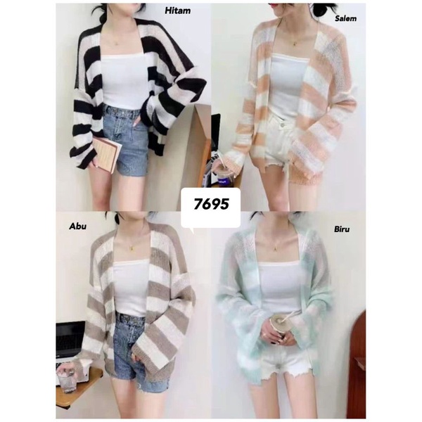 cardigan rajut import MV-7695