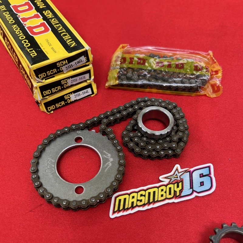 Rantai Keteng Kamprat CRF Tiger Stroke up Model CB 100 102 104 Mata DID Japan Gir Timing Sentrik GL