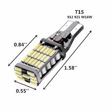 LAMPU LED MUNDUR T15 T10 W16W CANbus 45 LED SUPER BRIGHT ERROR FREE / Lampu Led Mundur Senja CANbus Led T15 T10 w16w Super Terang EXTREME 45