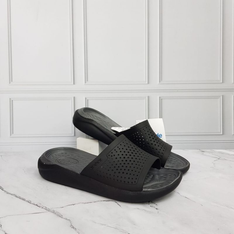 Sendal Crocs Literide Slide Unisex / Selop Karet / Sandal slip on karet suster / Perawat