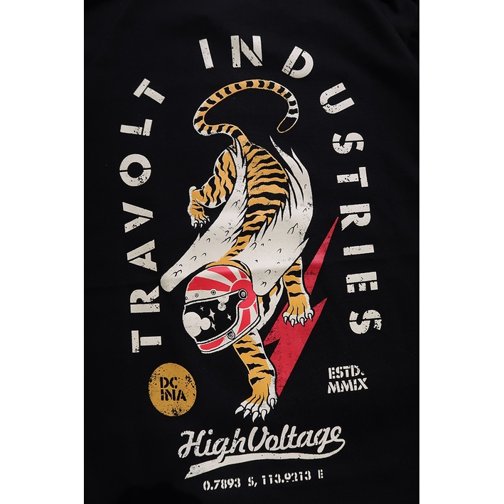 Tshirt - Tigerwings - Black - Hitam - Kaos - Travolt