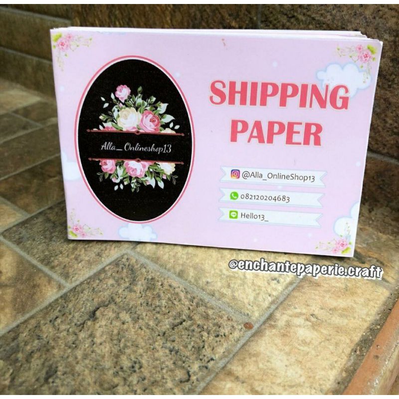 

Shipping Paper Kertas Pengiriman Onlineshop Custom