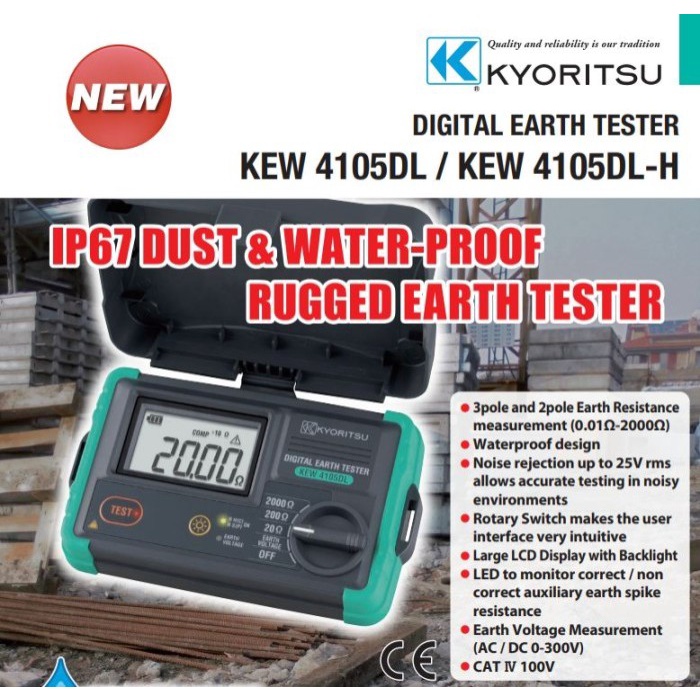 Kyoritsu 4105DLH Earth Testers