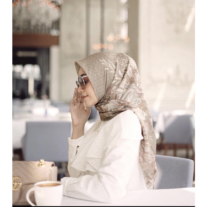 bohemian scarf series romantic khaki by vanilla hijab