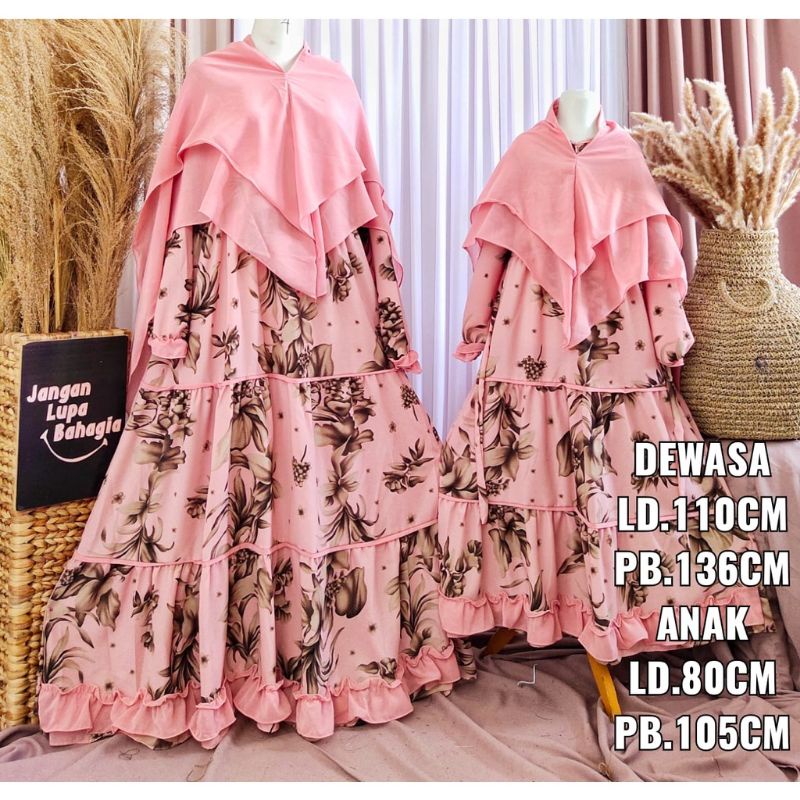 GAMIS COUPLE IBU DAN ANAK/ GAMIS CERUTY/ GAMIS GAMIS COUPLE/GAMIS COUPLE TERLARIS/GAMIS WANITA