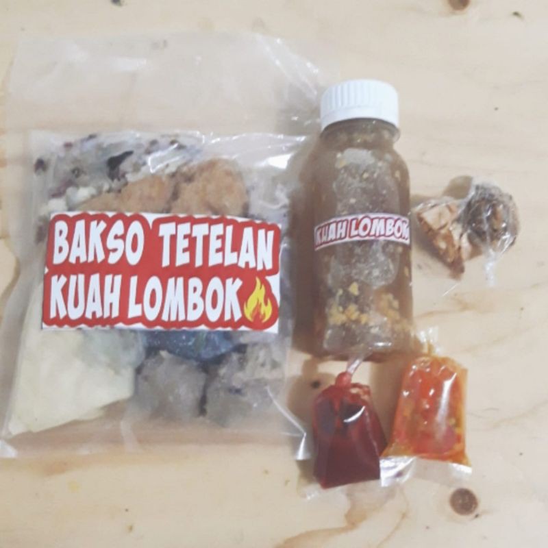 

PAKET LENGKAP Bakso Tetelan Kuah Lombok