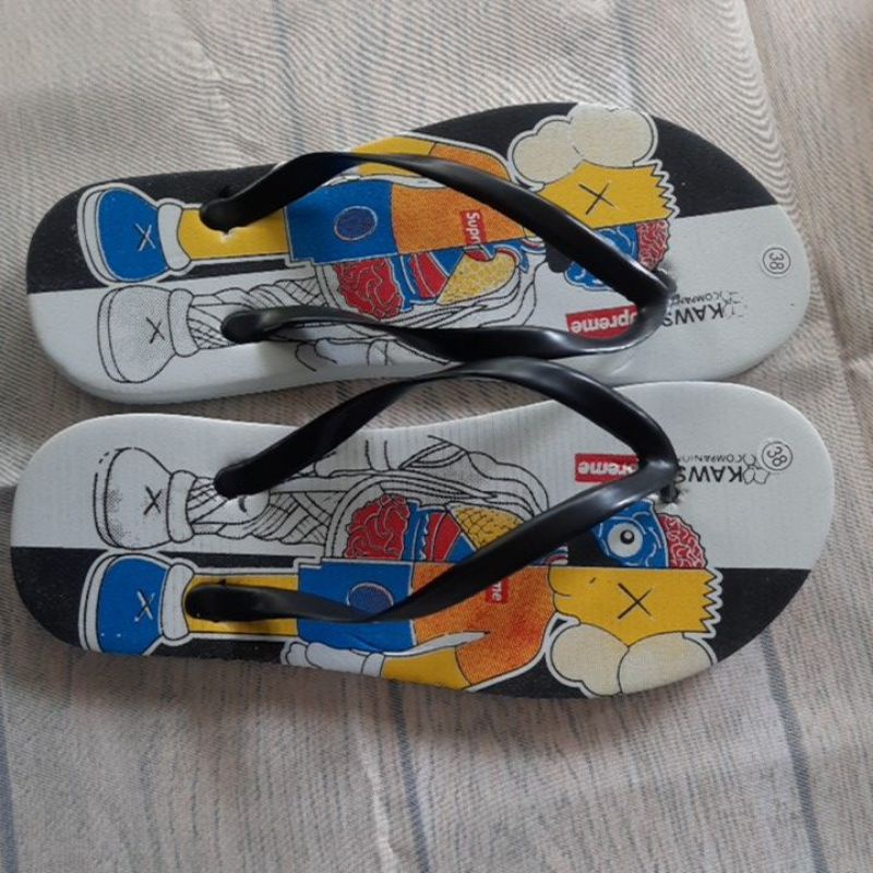 SANDAL WANITA JEPIT  MOTIF ROBOT