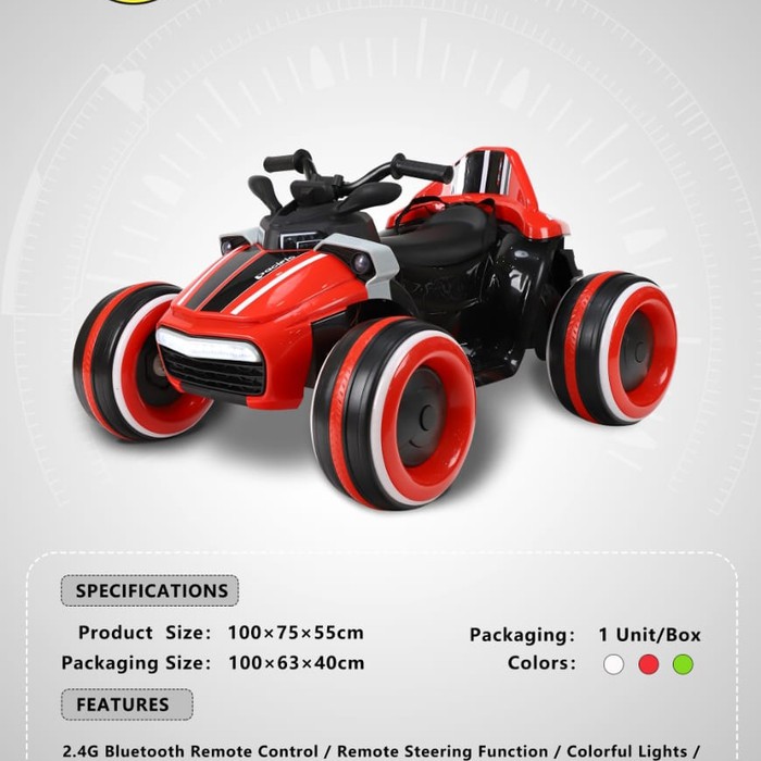 MAINAN ANAK MURAH PACIFIC MOBIL AKI "ATV PM-7607