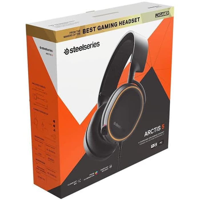 Steelseries Arctis 5 RGB with 7.1 DTS:X Surround Black