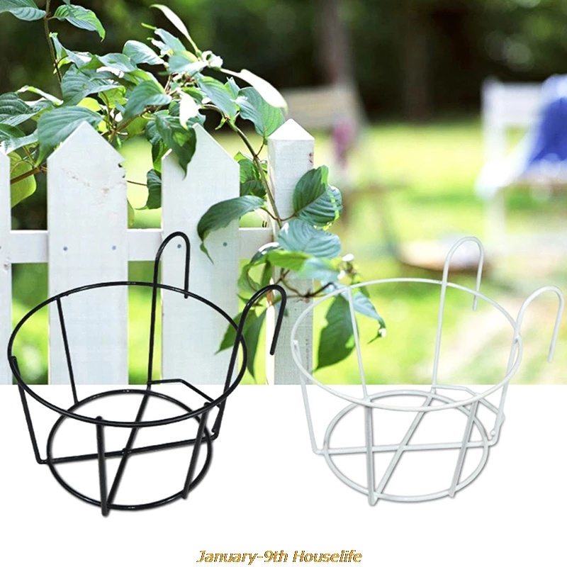 1PCS Outdoor Hanging Iron Basket Plant Iron Racks