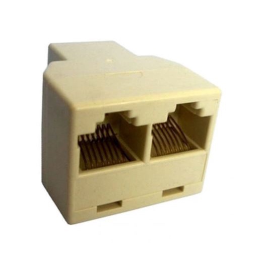 Konektor Barel rj45 double 1-2 female cat 5e 5 6 6e standard - Connector Barrel lan - Sambungan rj-45