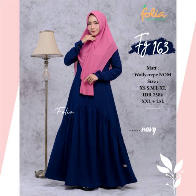 Set Gamis Khimar Folia