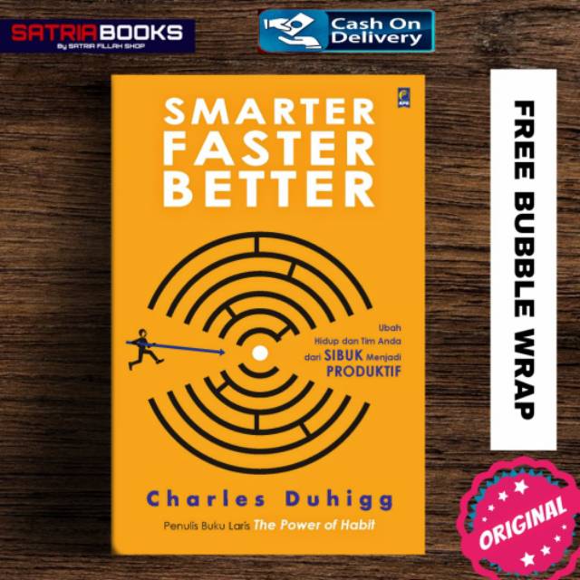 Jual [ORIGINAL] BUKU SMARTER FASTER BETTER BY CHARLES DUHIGG | Shopee ...