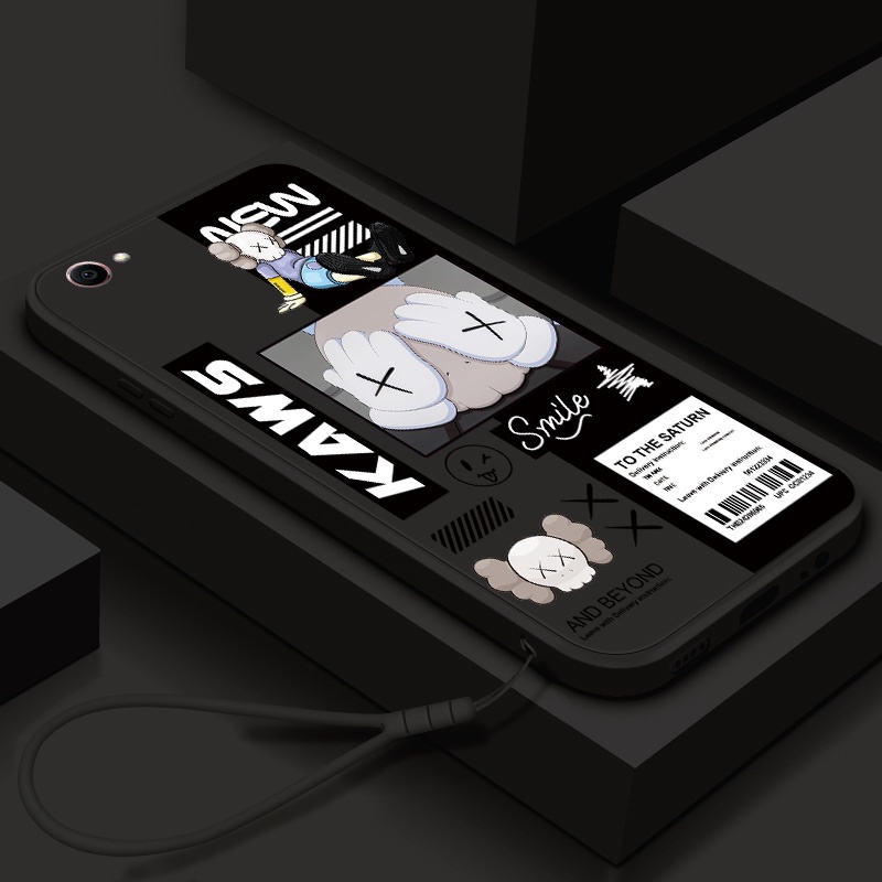 Case Oppo F1S / A59 KAWS Cartoon Anime Softcase Gambar Silicone