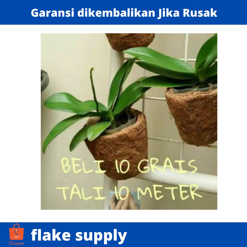 Pot anggrek sabut kelapa / Pot bunga sabut kelapa / Pot gantung sabut kelapa / Pot dari sabut kelapa