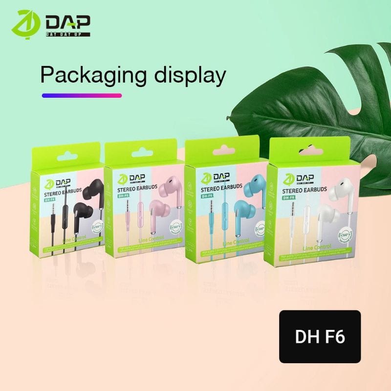 Headset DAP DH-F6 STEREO BASS Handsfree DAP DH-F6 STEREO BASS Earphone DAP DH-F6 STEREO BASS