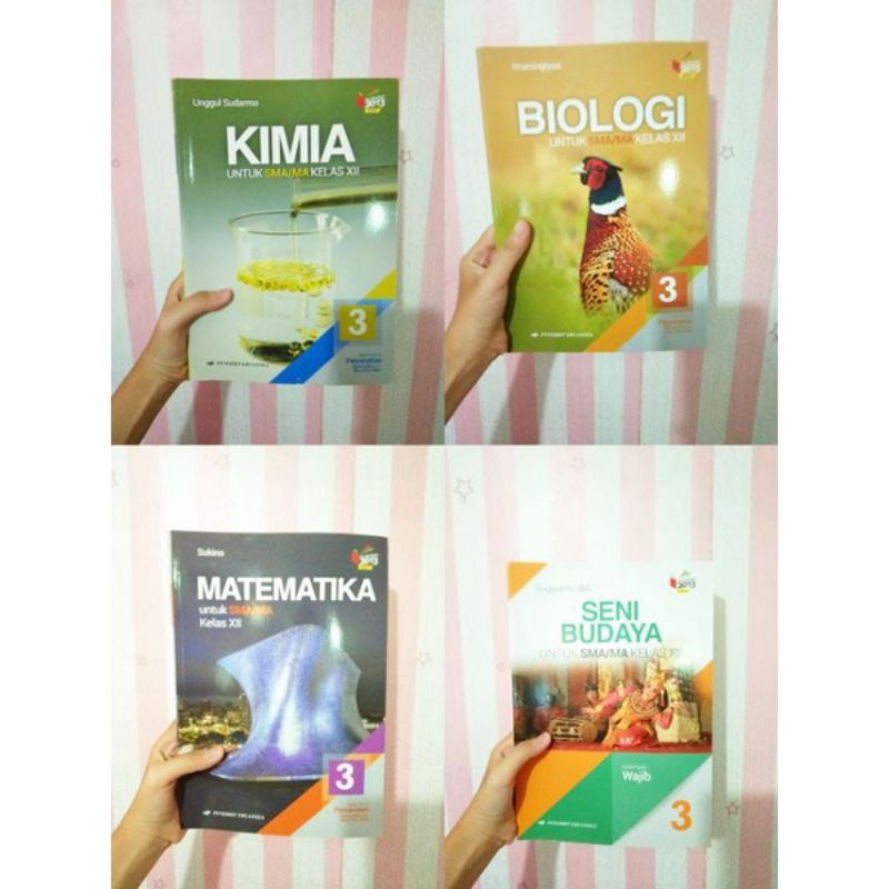 

95-99% MULUS ERLANGGA BUKU PAKET KELAS 12 SMA 3 IPA KIMIA BIOLOGI MATEMATIKA SENI BUDAYA