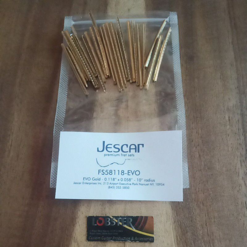 Jescar Evo gold Premium Original FS58118-EVO GOLD. 24 FRET STENLIS